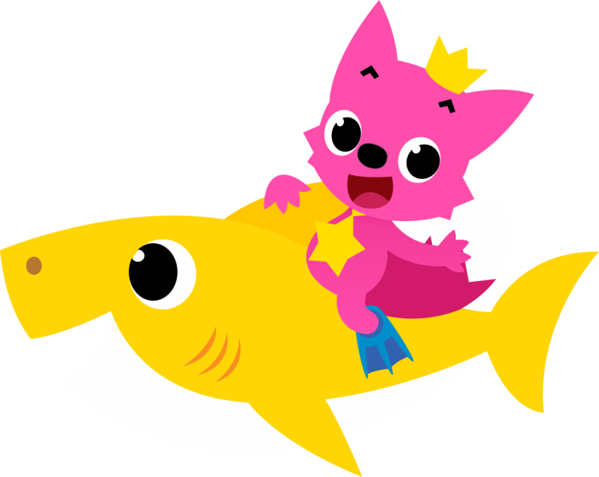 Aesthetic Baby Shark PNG Cartoon Free Download