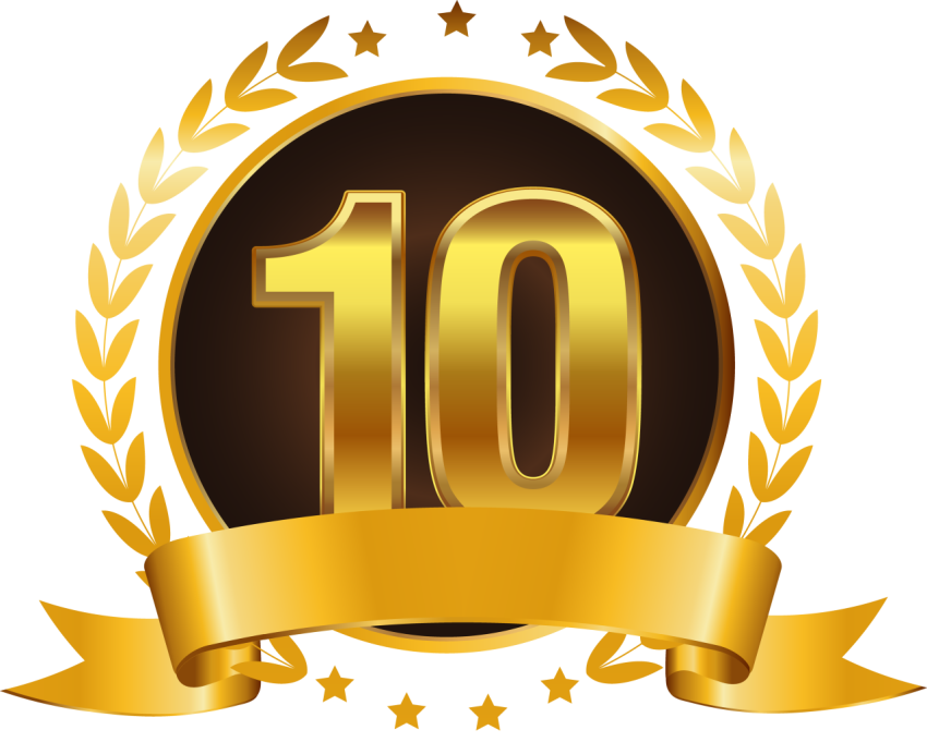 Wheat decoration10 Number PNG Logo Free Download