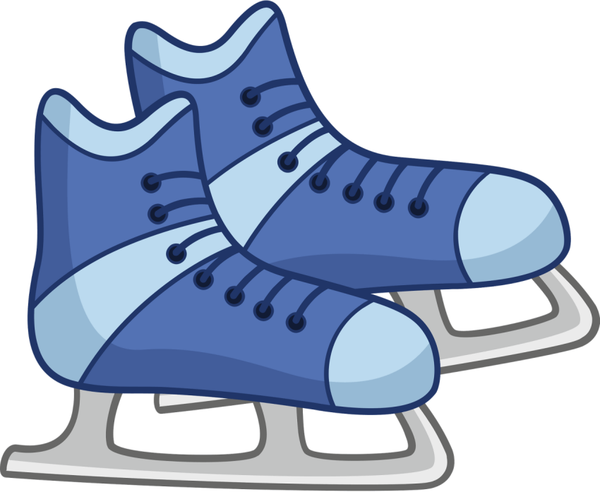 Ice Skates PNG Vector & PSD with Transparent Clipart Image