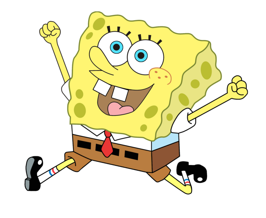 Spongebob PNG Running Character Free Download