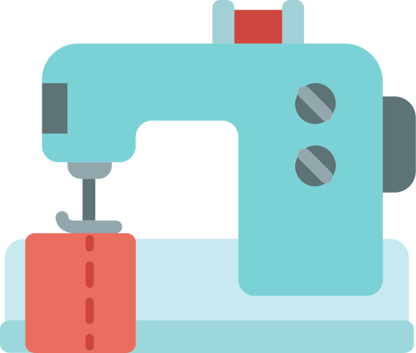 Clipart Cartoon Sewing Machine PNG Image