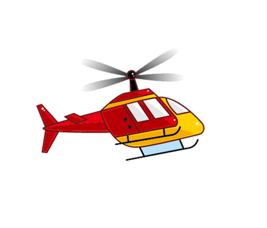 Cartoon Mine Helicopters PNG Image