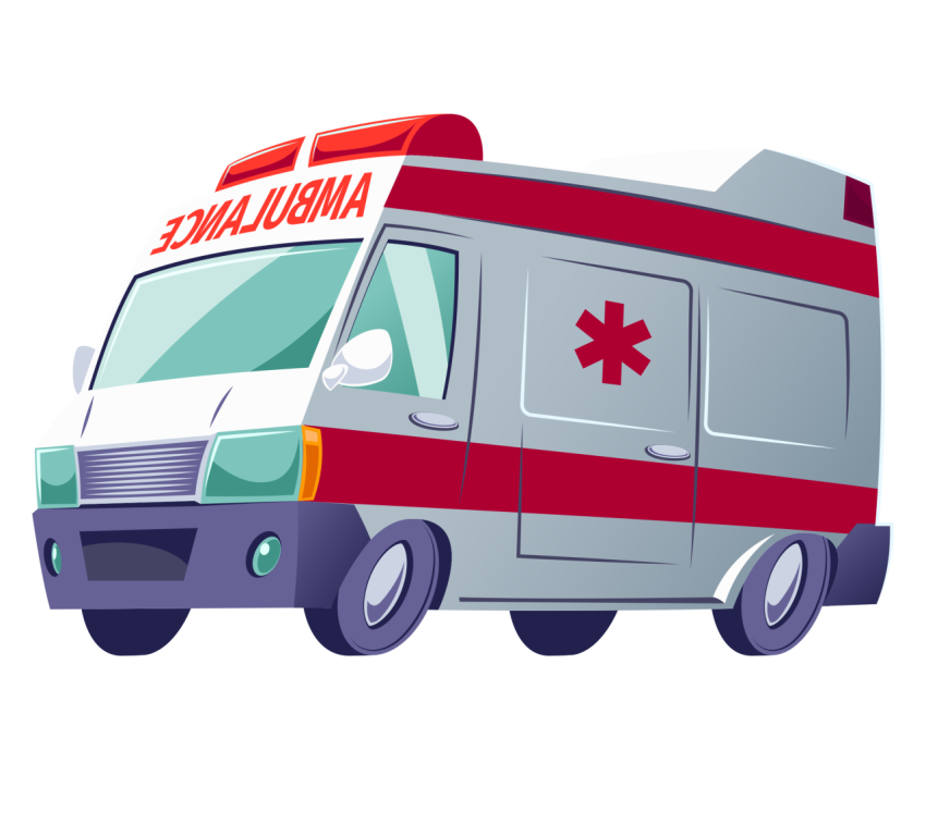 Sillhouette Ambulance PNG Image on free download