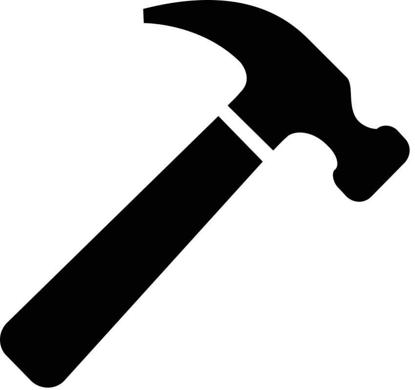 Vector Icon On Hammer PNG Free Download