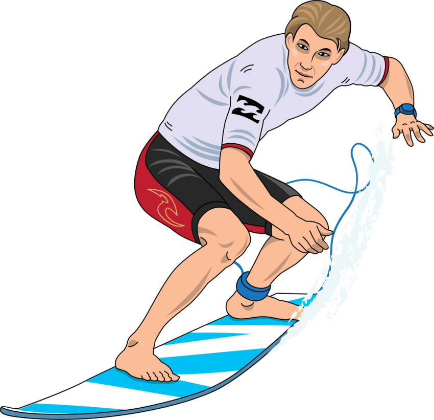 Surfing On the ocean wave on Transparent PNG Free