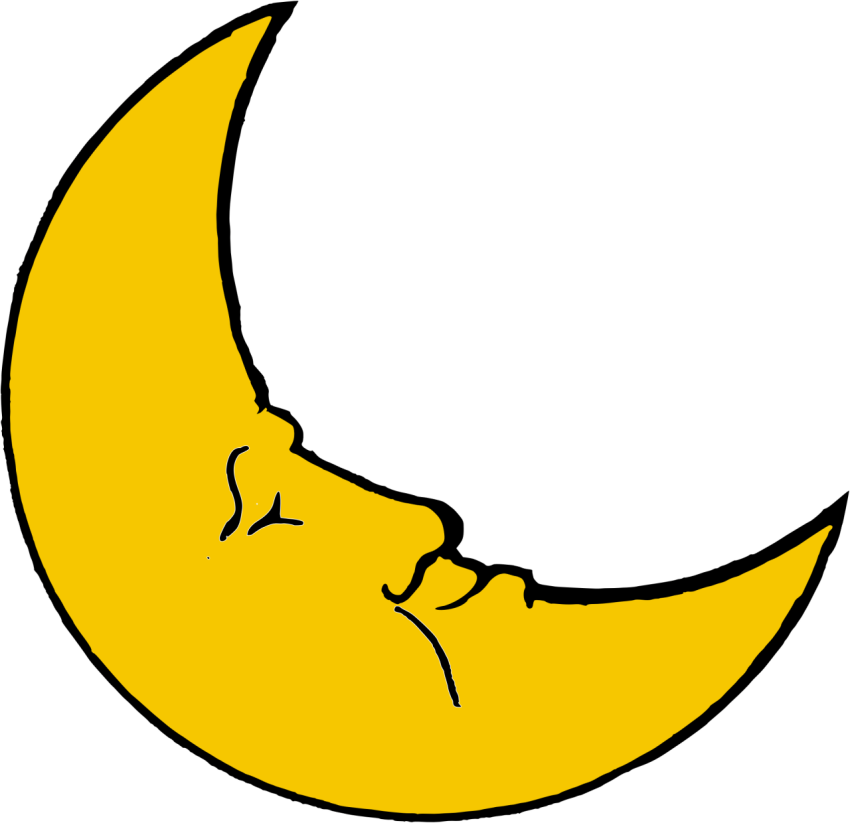 Cartoon Moon PNG Drawing Image Free Download