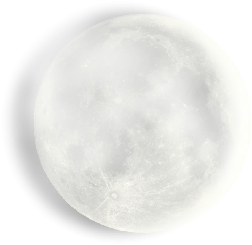 Beautiful White Moon PNG Image Free Download