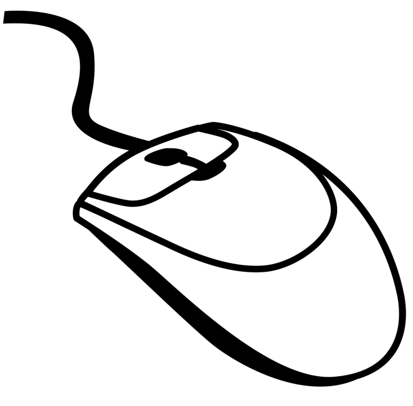 Mouse PNG without color Drawing Free Download