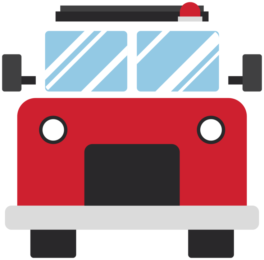 Front View of Fire Truck PNG Image Free Download