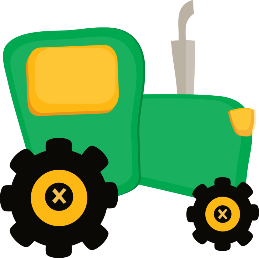 Animated Tractor PNG Drawing Free Download