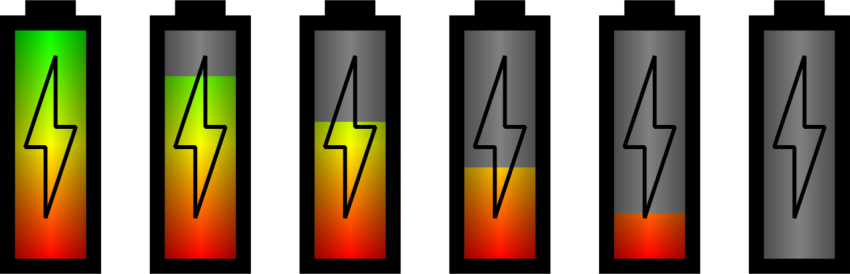 PSD Different Battery icons PNG emoji