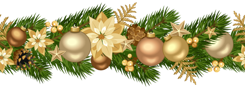 Decoration Green Garland With Golden Ball lighting Wall Tinsel Layar PNG Transparent Free Download