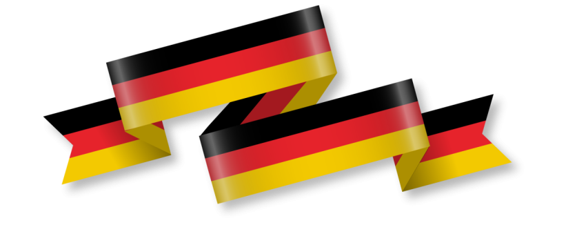 Clipart Germany Flag Ribbon PNG On Transparent