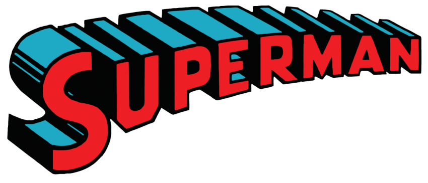 Text of 3D Superman PNG image