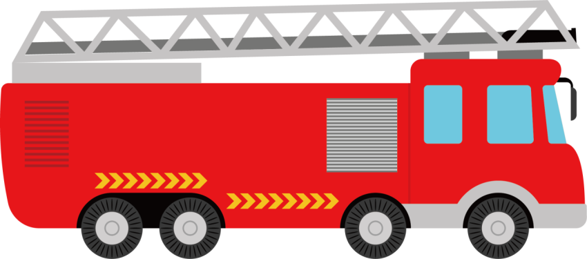 Animated Fire Truck PNG Picture Free Download