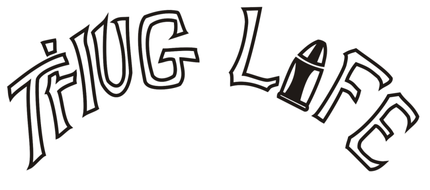 Animated Thug Life PNG Text Free Download