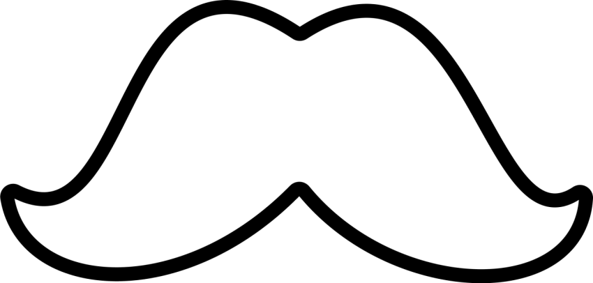Moustache On Vector Art PNG Icon Drwan