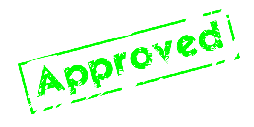 Clip Art Approved PNG Text Sticker Free Download