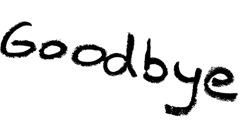 Goodbye PNG Transparent Background Image