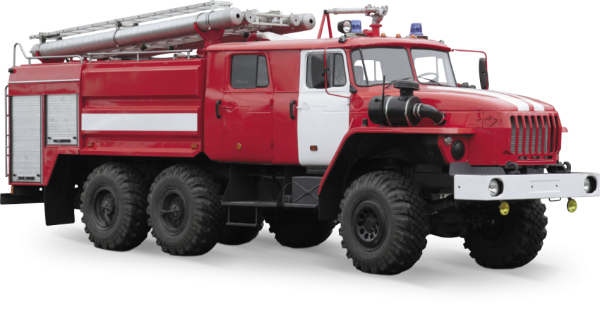 Fire Truck On Fire fighte PNG Image