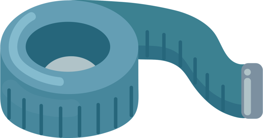 Svg & Psd Measure Tape PNG Design