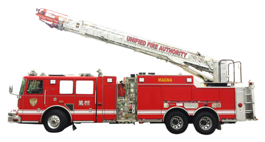 Fire Ladder Truck PNG Image Free Download