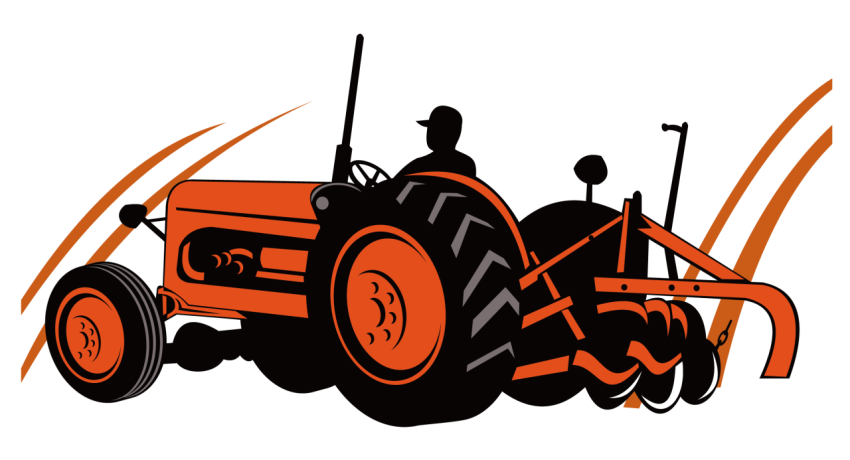 PSD Graphic Tractor PNG Design Free Download