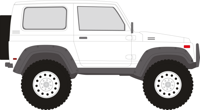 Watercolor Suzuki PNG Jeep Art Free Download