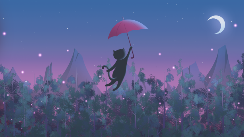 Cure illustration cat in the PNG Download