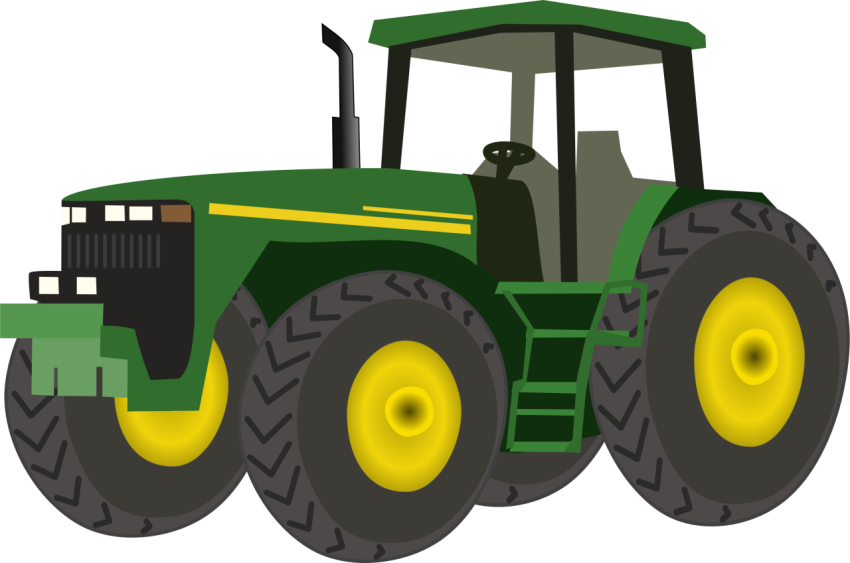 Isolated Free Cartoon Tractor PNG Image Free Download