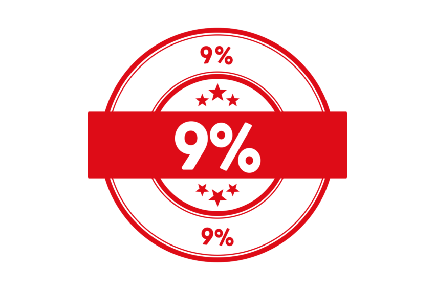 Mini Stamp to 9% Discount Percent PNG Freepik