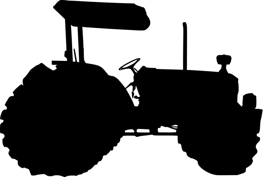 Black Tractor PNG Logo free Download