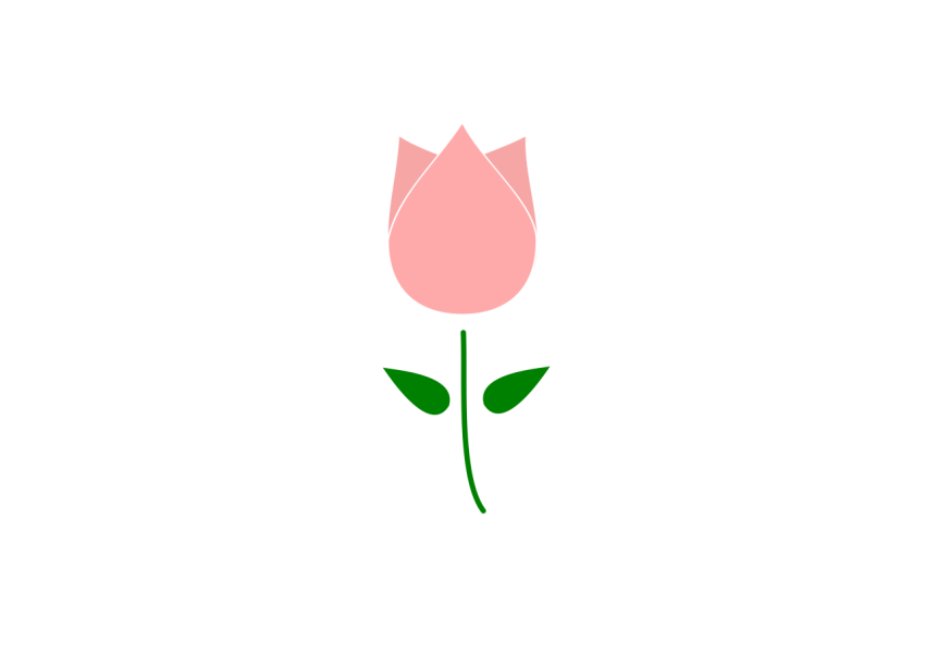 Watercolor Tulip PNG Transparent Art