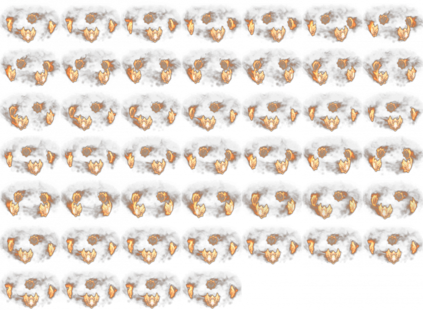 sprite sheet fire png free