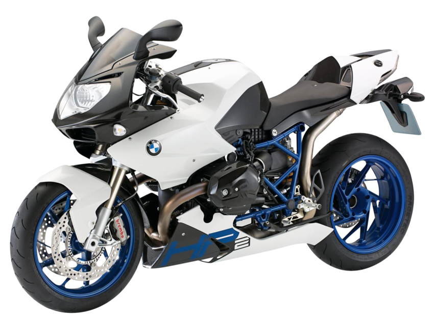 White Sports Motorbike PNGs Free Background Downlad