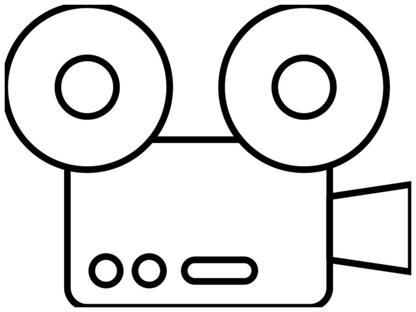 Holding Video Camera PNG Outline Image Free Download
