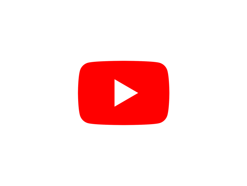 Small red Youtube Logo PNG On Transparent Background