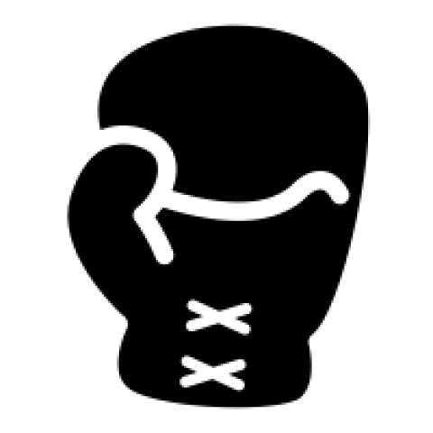 Boxing gloves icon vactor