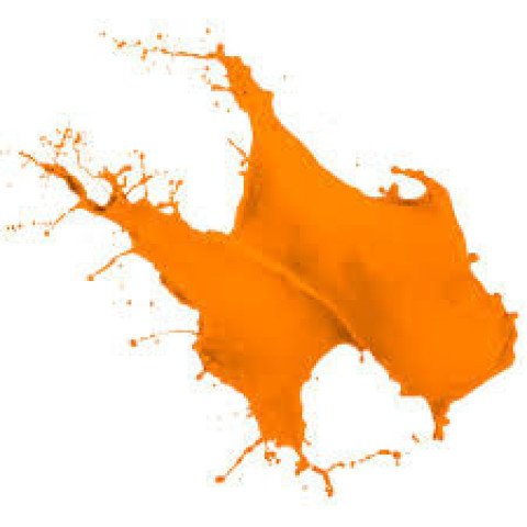 Orange paint color lens flare