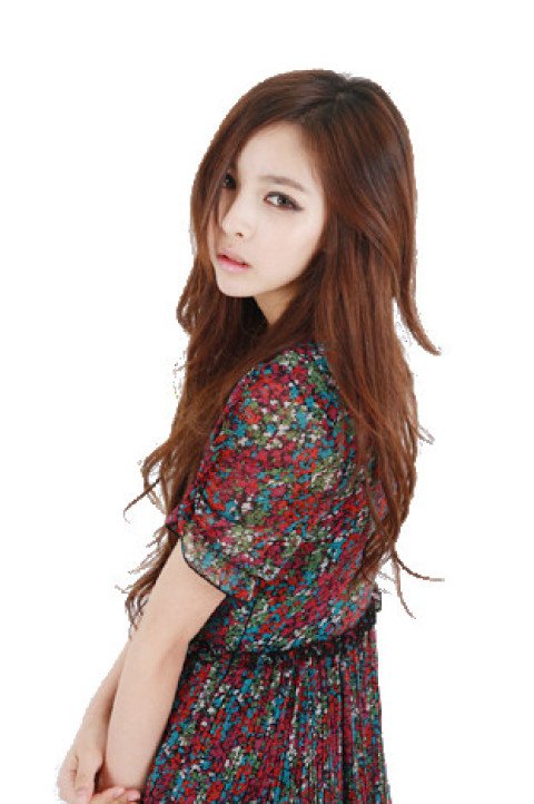 Gorgeous teen age asian girl in multi dress free png