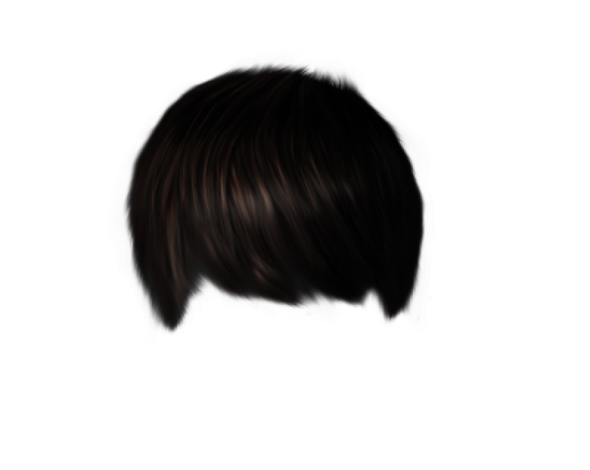 Black Wig PNG Illustration Vector Image Free Download