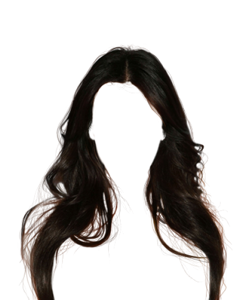 Black Wig PNG Hair Goth image Free Download