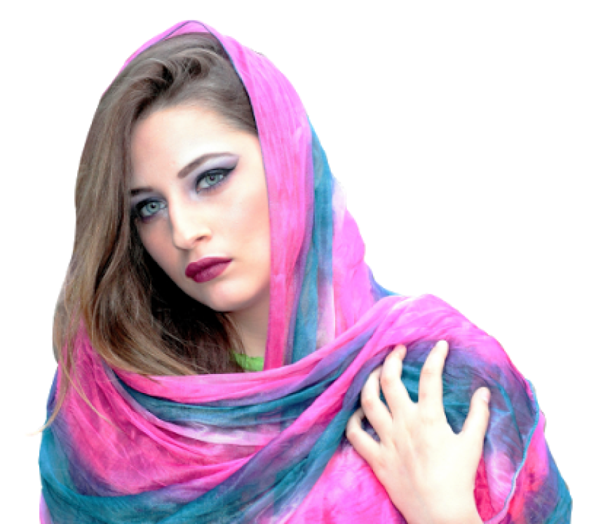American Girl in dupatta green eyes free png