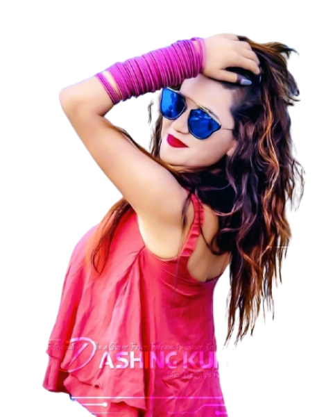 Stylish girl with pink bagels open hairs pink shir free png