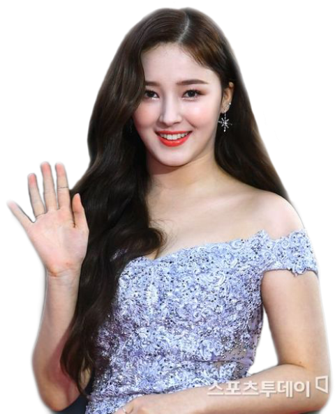 Beautiful Asian girl in grey fancy gown free png