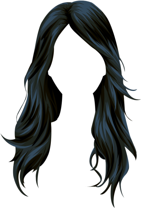 Curly Black Hair Wig PNG Girl Free Download