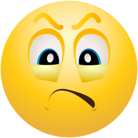 Upset Emoji Angry PNG Icon Free Background