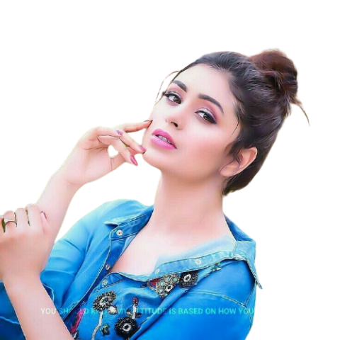 Indian stylish model in blue jacket with jura free png