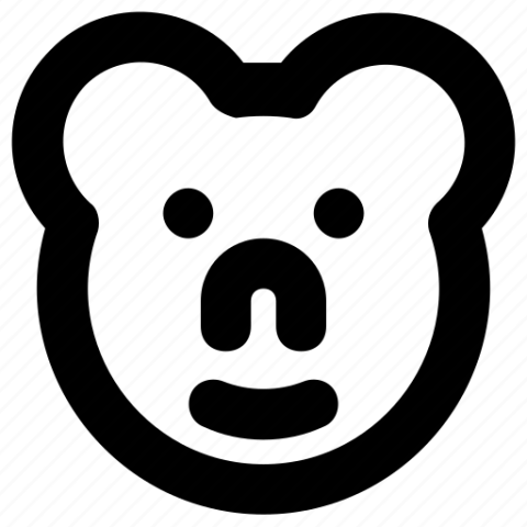 Wallaroo Face PNG Art Image
