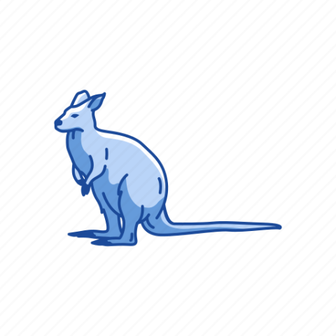 Vectorized Wallaroo PNG Design